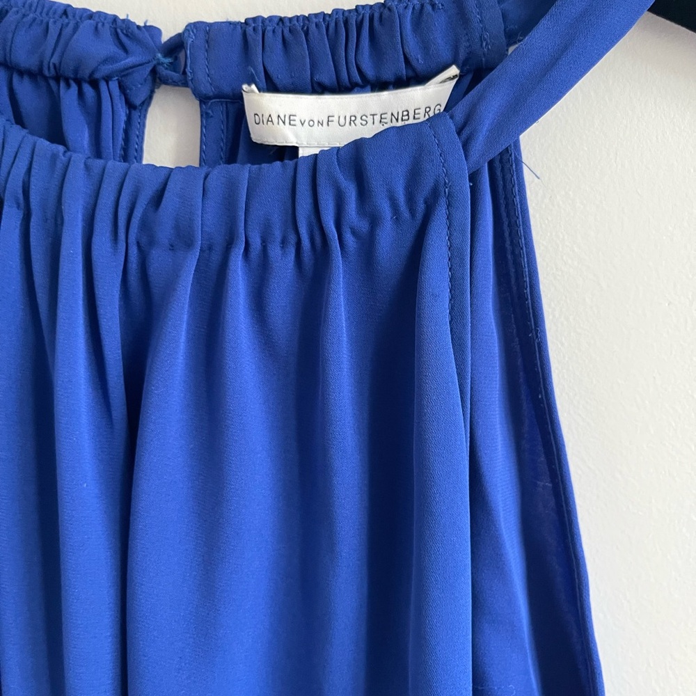Diane Von Furstenberg Blue halter top